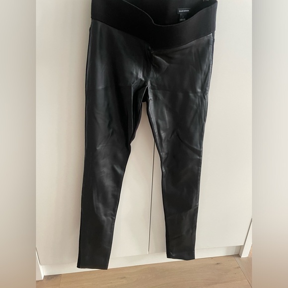 Club Monaco Faux Leather Front Leggins - Picture 1 of 3